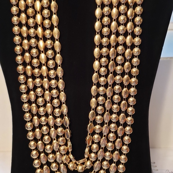 Vera NY Jewelry - Vera NY 6 strand goldtone necklace